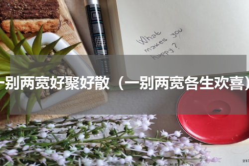 一别两宽好聚好散（一别两宽各生欢喜）