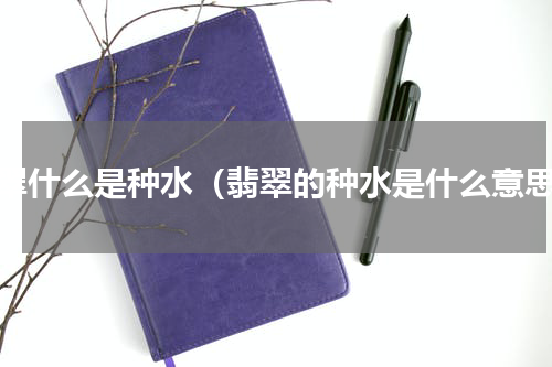 翡翠什么是种水（翡翠的种水是什么意思）