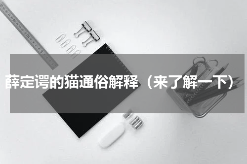 薛定谔的猫通俗解释（来了解一下）