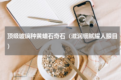 顶级玻璃种黄蜡石奇石（滋润细腻耀人眼目）