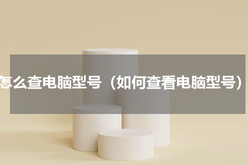 怎么查电脑型号（如何查看电脑型号）