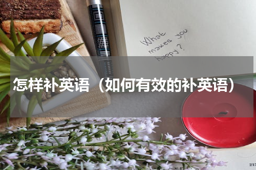 怎样补英语（如何有效的补英语）