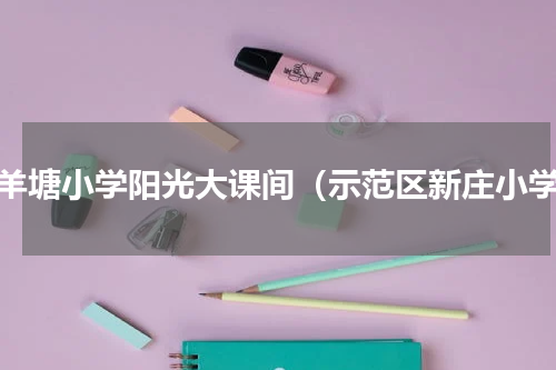 石羊塘小学阳光大课间（示范区新庄小学）