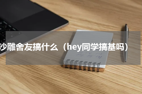 沙雕舍友搞什么（hey同学搞基吗）