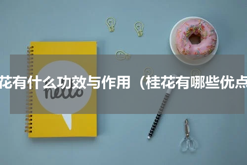 桂花有什么功效与作用（桂花有哪些优点）