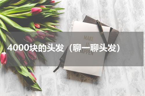 4000块的头发（聊一聊头发）
