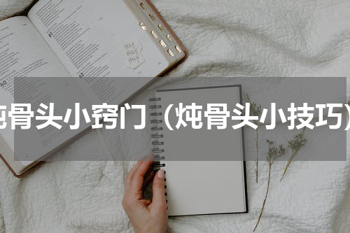 炖骨头小窍门（炖骨头小技巧）