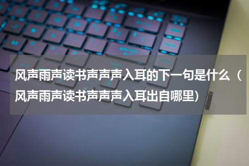 风声雨声读书声声声入耳的下一句是什么（风声雨声读书声声声入耳出自哪里）