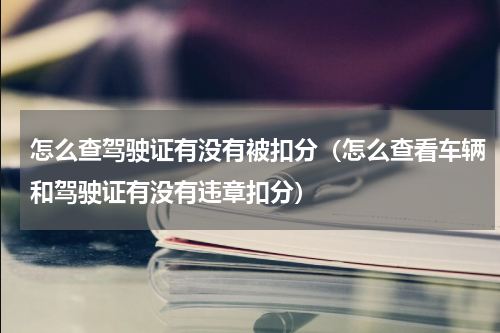 怎么查驾驶证有没有被扣分（怎么查看车辆和驾驶证有没有违章扣分）