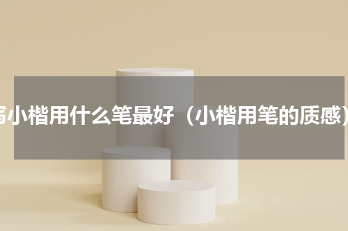 写小楷用什么笔最好（小楷用笔的质感）