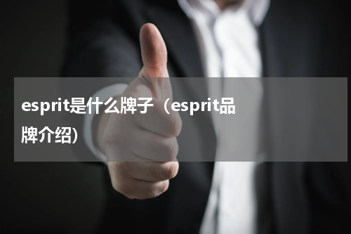 esprit是什么牌子（esprit品牌介绍）