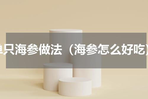 单只海参做法（海参怎么好吃）