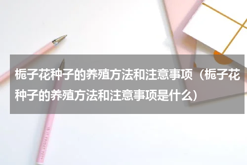 栀子花种子的养殖方法和注意事项（栀子花种子的养殖方法和注意事项是什么）