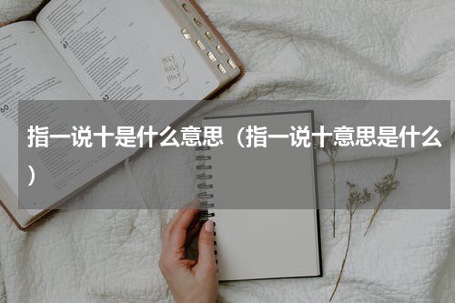 指一说十是什么意思（指一说十意思是什么）