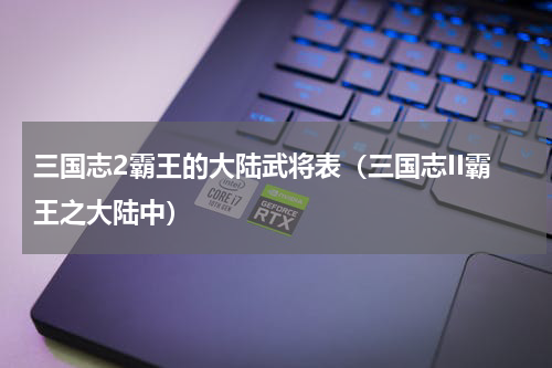 三国志2霸王的大陆武将表（三国志II霸王之大陆中）