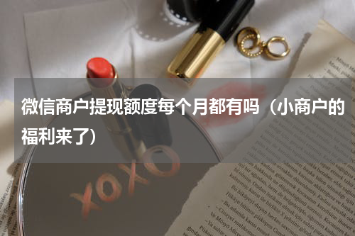 微信商户提现额度每个月都有吗（小商户的福利来了）