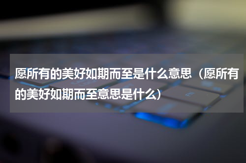 愿所有的美好如期而至是什么意思（愿所有的美好如期而至意思是什么）