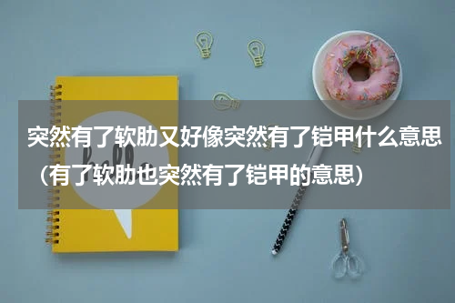 突然有了软肋又好像突然有了铠甲什么意思（有了软肋也突然有了铠甲的意思）