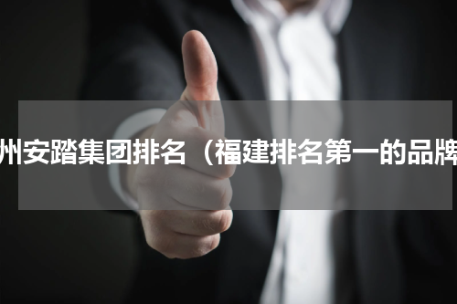 泉州安踏集团排名（福建排名第一的品牌）