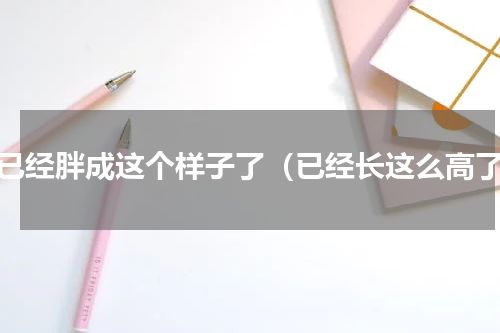 我已经胖成这个样子了（已经长这么高了）