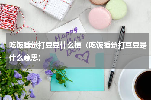 吃饭睡觉打豆豆什么梗（吃饭睡觉打豆豆是什么意思）