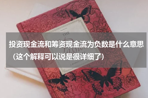 投资现金流和筹资现金流为负数是什么意思（这个解释可以说是很详细了）