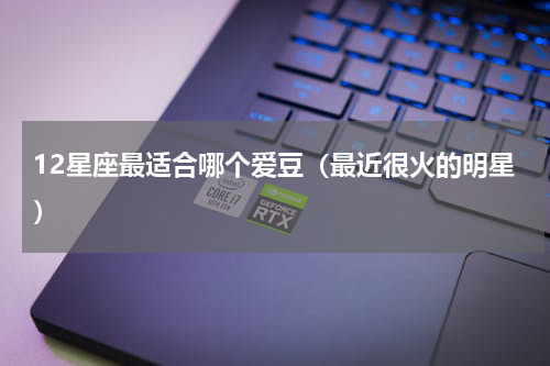 12星座最适合哪个爱豆（最近很火的明星）