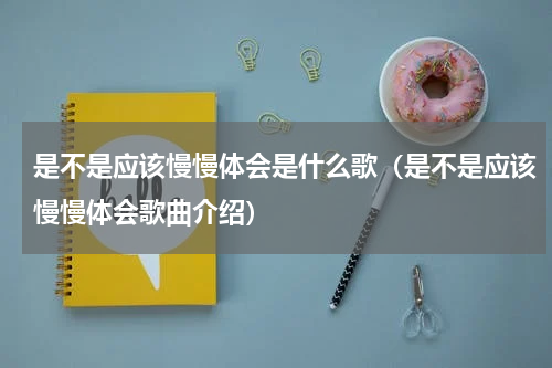是不是应该慢慢体会是什么歌（是不是应该慢慢体会歌曲介绍）
