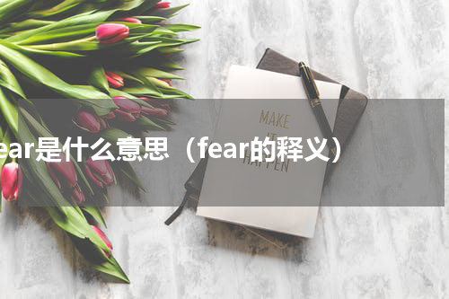 fear是什么意思（fear的释义）