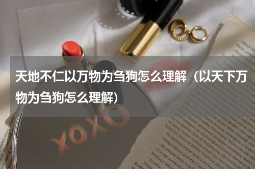 天地不仁以万物为刍狗怎么理解（以天下万物为刍狗怎么理解）