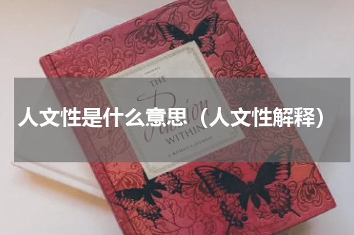 人文性是什么意思（人文性解释）