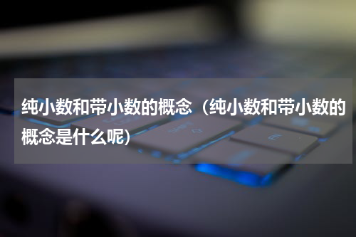 纯小数和带小数的概念（纯小数和带小数的概念是什么呢）