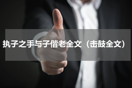 执子之手与子偕老全文（击鼓全文）