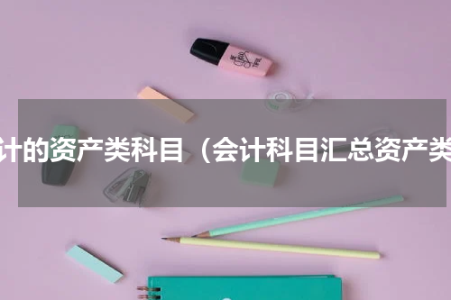 会计的资产类科目（会计科目汇总资产类）