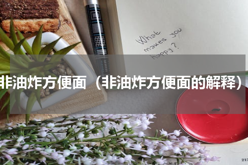 非油炸方便面（非油炸方便面的解释）