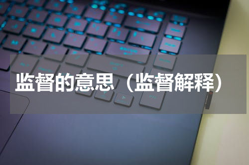 监督的意思（监督解释）