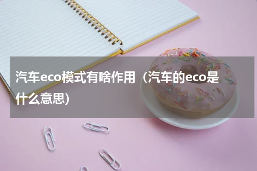 汽车eco模式有啥作用（汽车的eco是什么意思）