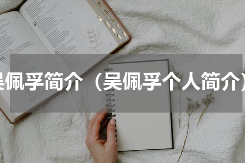 吴佩孚简介（吴佩孚个人简介）