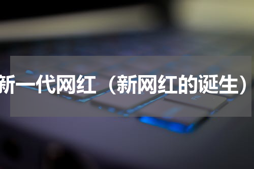 新一代网红（新网红的诞生）
