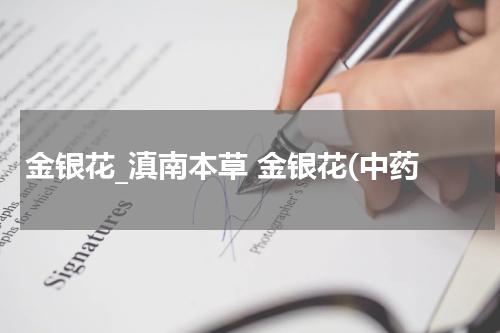 金银花_滇南本草 金银花(中药