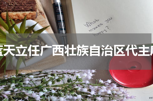 蓝天立任广西壮族自治区代主席