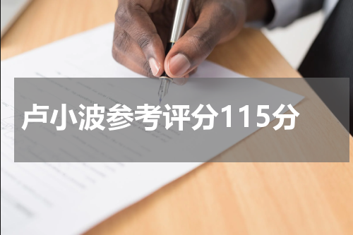 卢小波参考评分115分