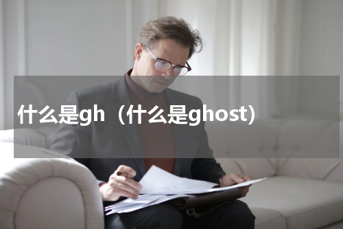 什么是gh（什么是ghost）