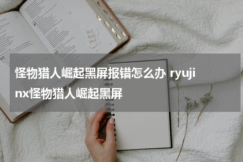 怪物猎人崛起黑屏报错怎么办 ryujinx怪物猎人崛起黑屏