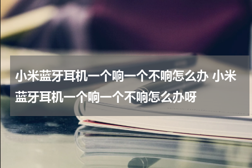 小米蓝牙耳机一个响一个不响怎么办 小米蓝牙耳机一个响一个不响怎么办呀