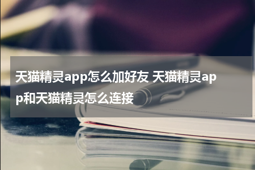 天猫精灵app怎么加好友 天猫精灵app和天猫精灵怎么连接