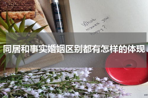 同居和事实婚姻区别都有怎样的体现