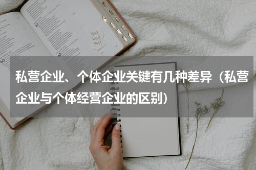 私营企业、个体企业关键有几种差异（私营企业与个体经营企业的区别）