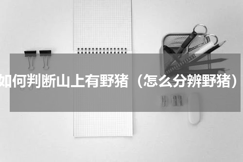 如何判断山上有野猪（怎么分辨野猪）