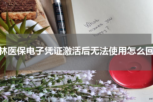 桂林医保电子凭证激活后无法使用怎么回事